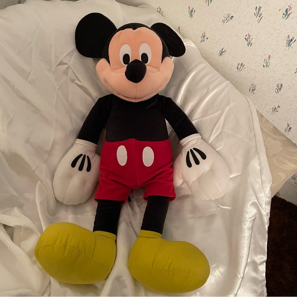 Disney Mickey Mouse Plush - Black, Red, Yellow